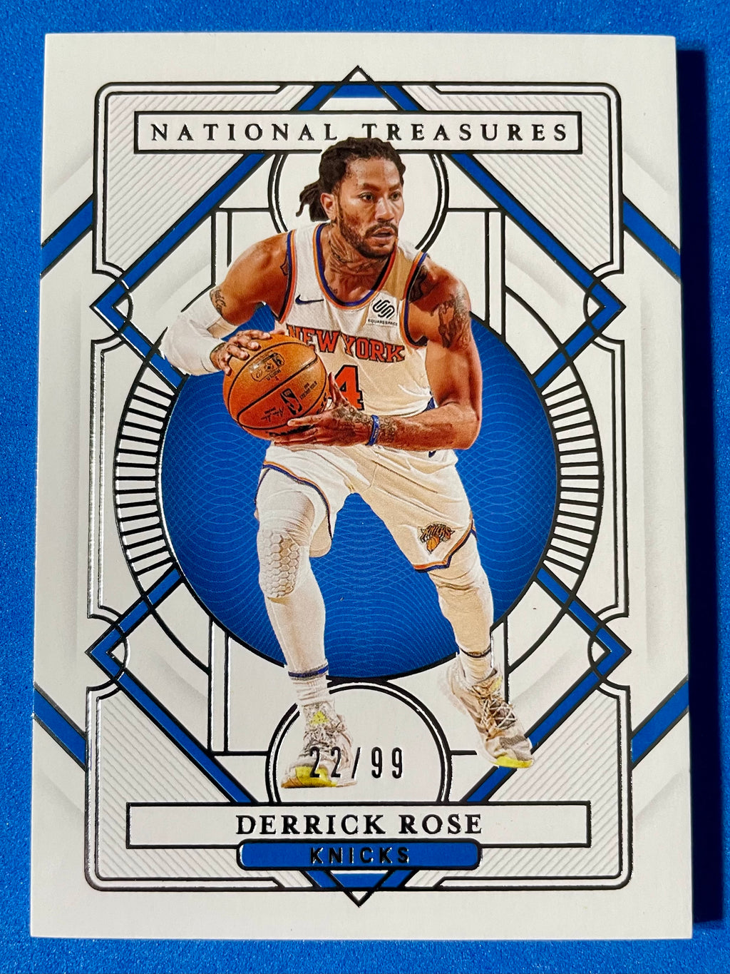 (NM) 2020-21 Panini National Treasures Derrick Rose #97 22/99