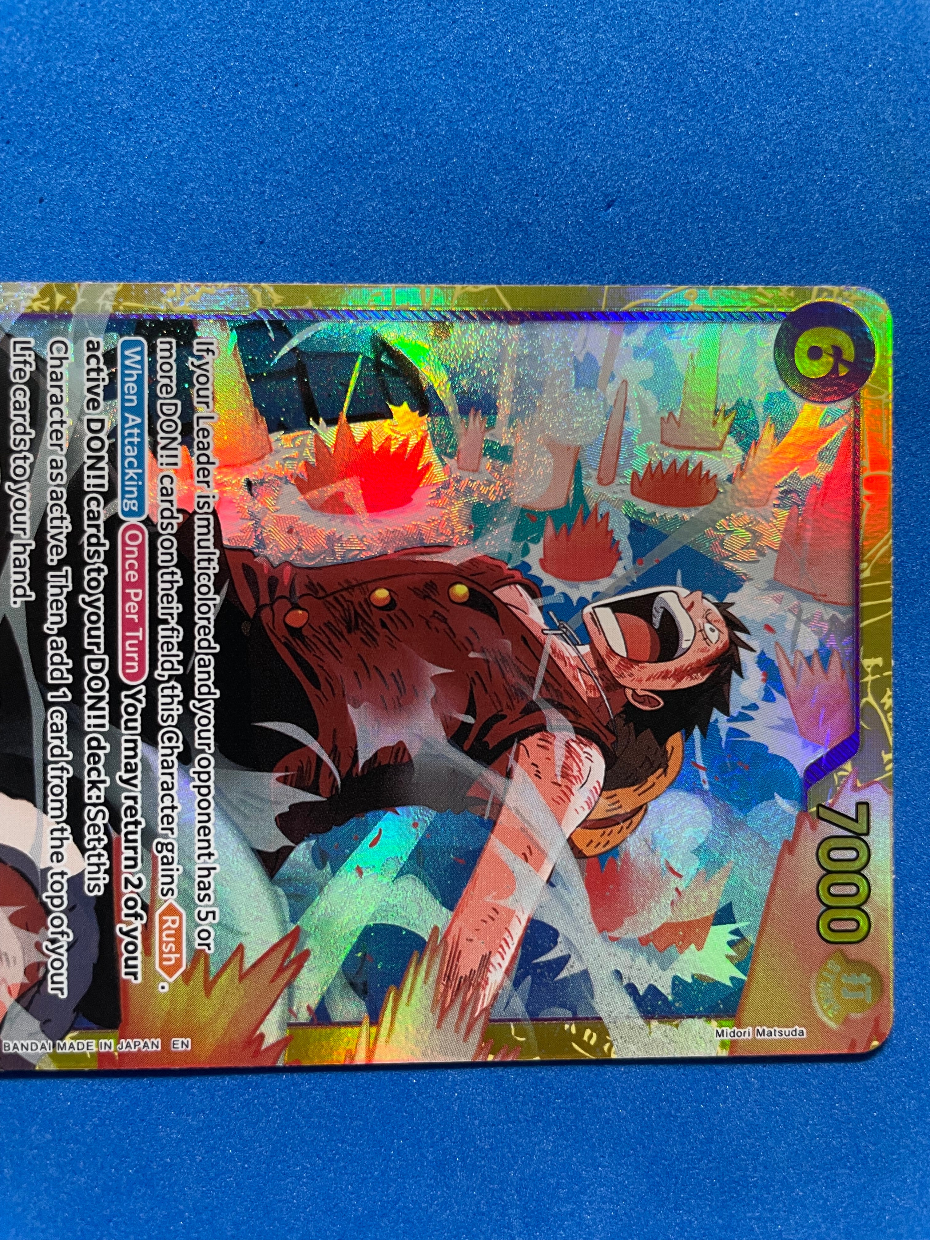 (EN) NM - One Piece Monkey D.Luffy EB02-001 SEC