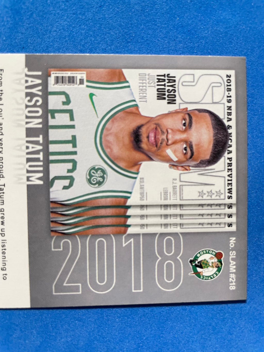 (NM) 2021-22 Panini Hoops Slam Winter Jayson Tatum #218