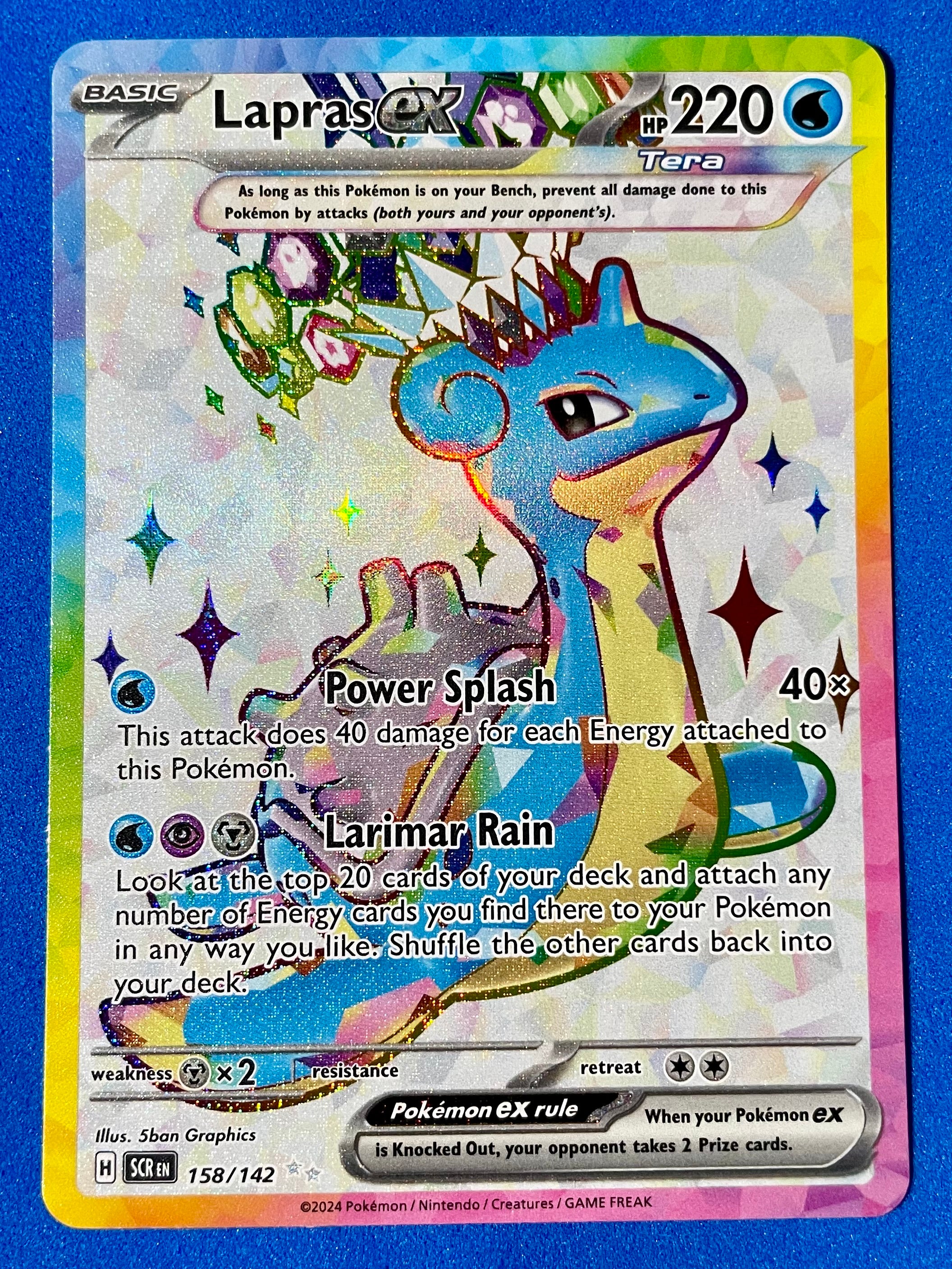 (EN) NM - Stellar Crown Lapras ex 158/142 Ultra Rare