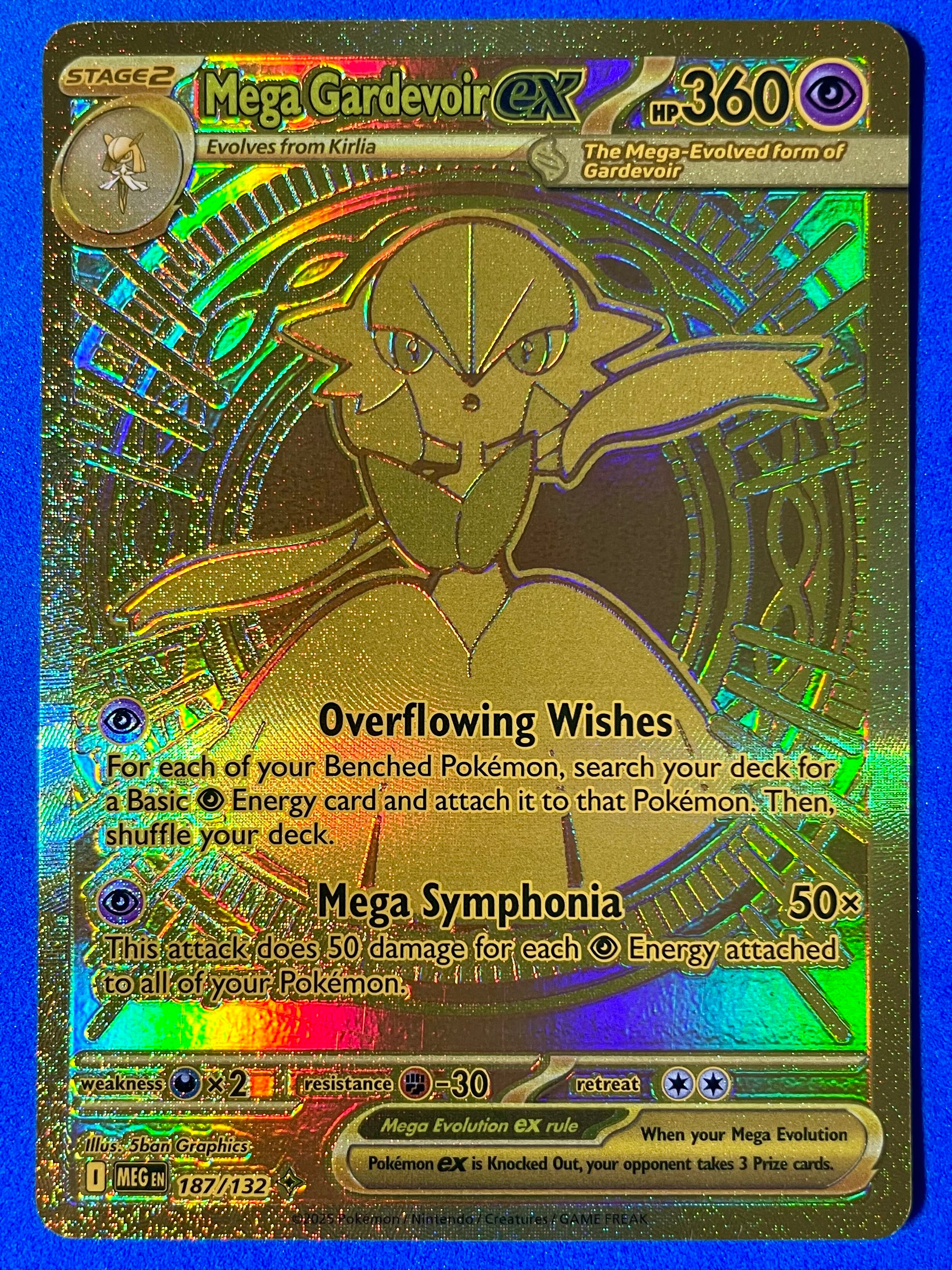 (EN) NM - Mega Evolution Mega Gardevoir ex 187/132 Mega Hyper Rare
