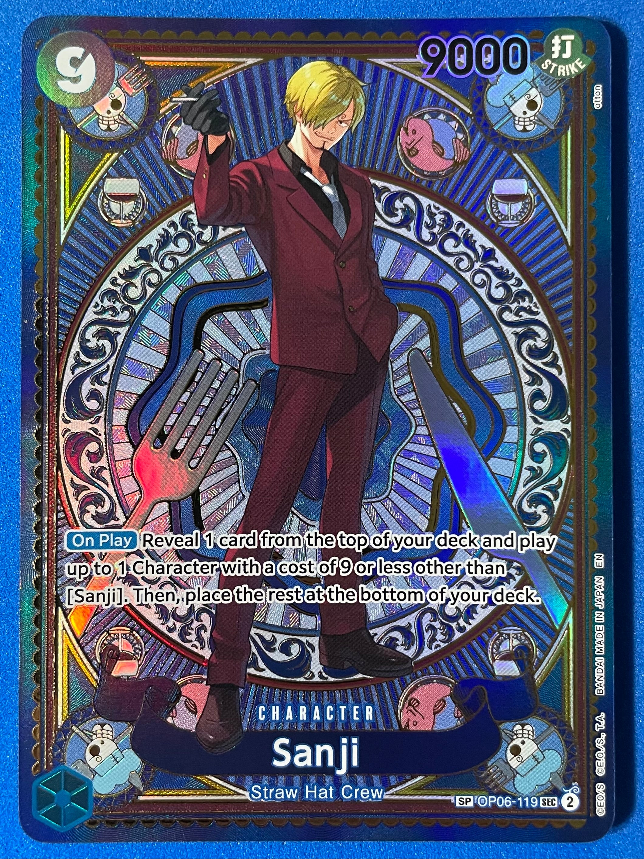 (EN) NM - One Piece Sanji OP06-119 Sec Wings of Captain
