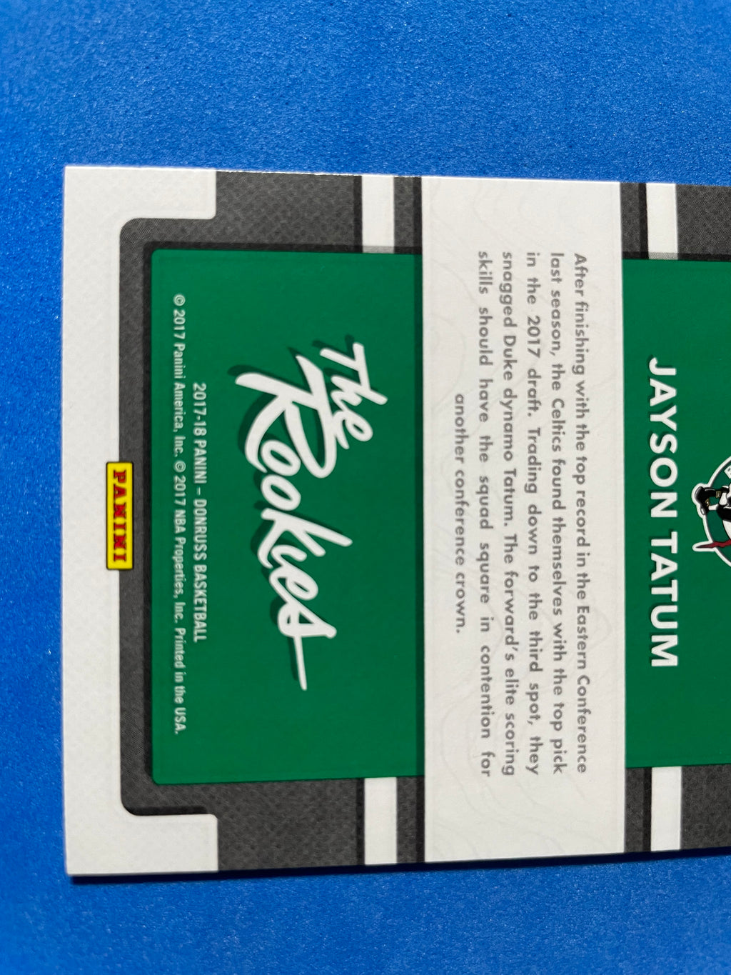 (NM) 2017-18 Panini Donruss The Rookies Jayson Tatum #3 Base