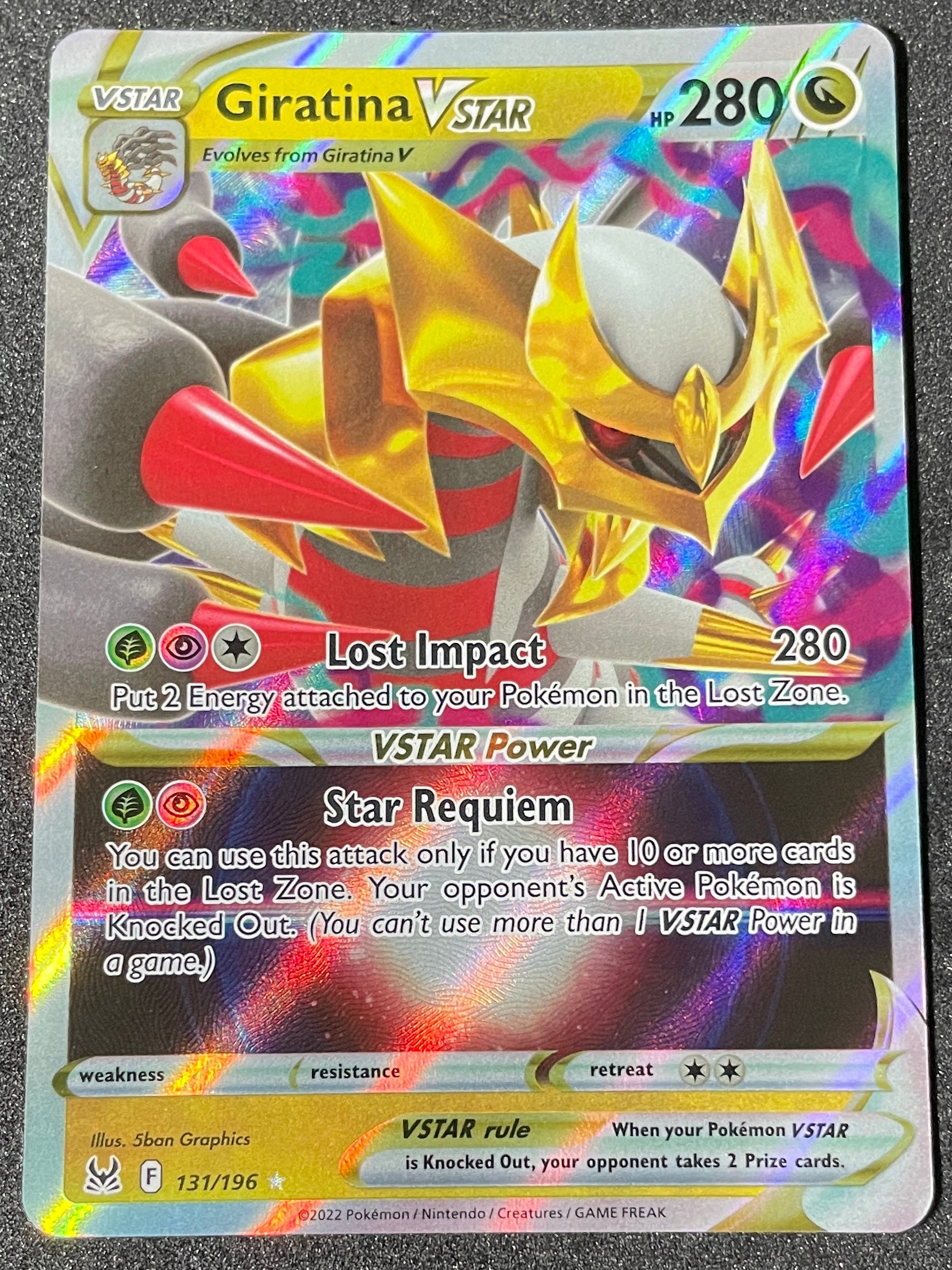 (EN) NM - Pokemon Giratina VSTAR 131/196 Ultra Rare English - AA TCG