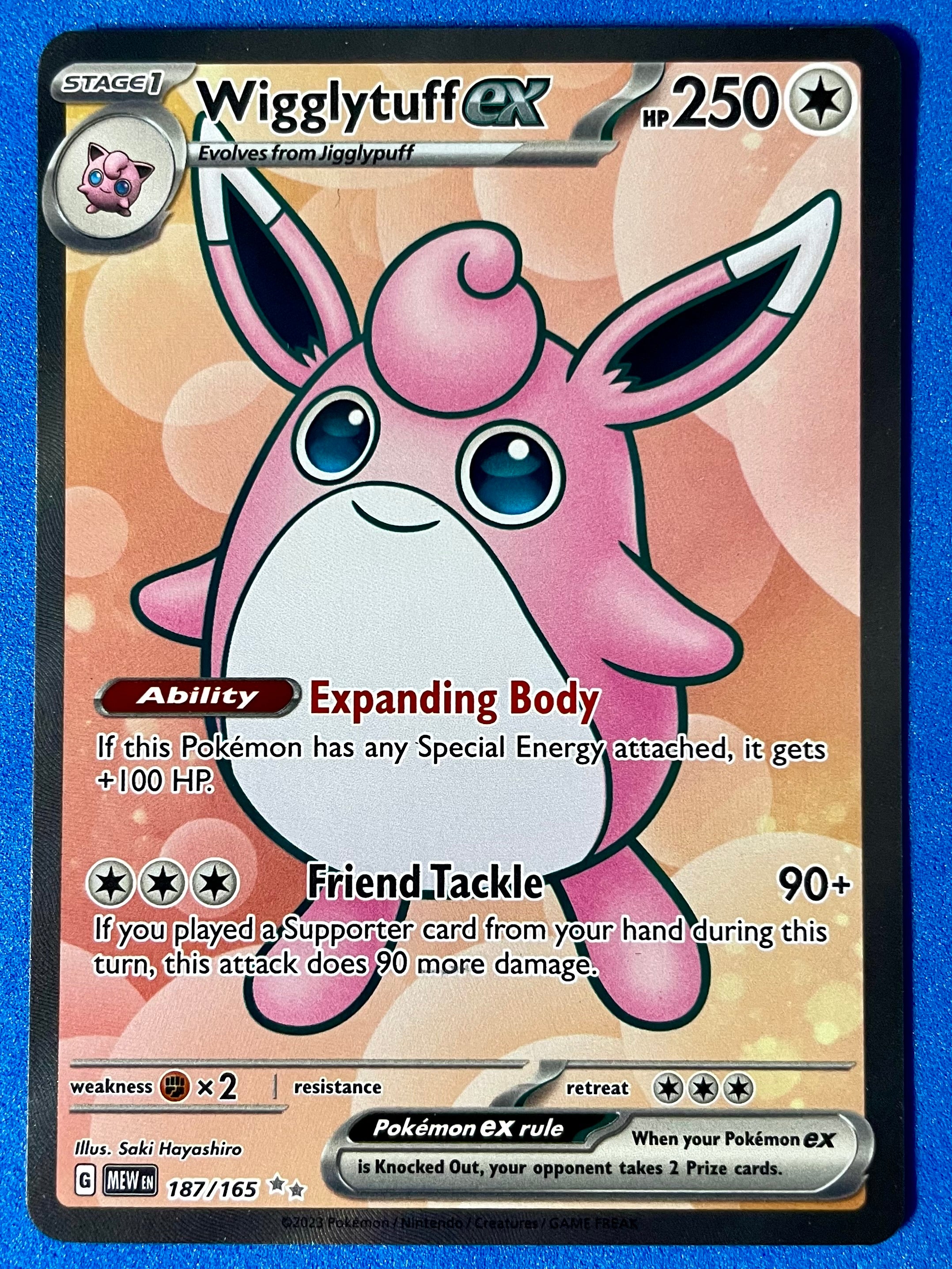 (EN) NM - Scarlet & Violet Wigglytuff ex 187/165 Ultra Rare