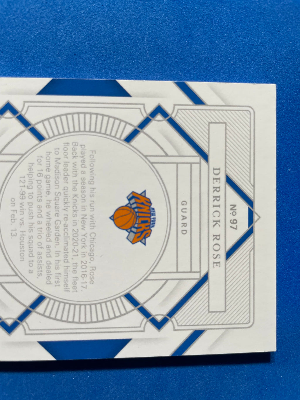(NM) 2020-21 Panini National Treasures Derrick Rose #97 22/99
