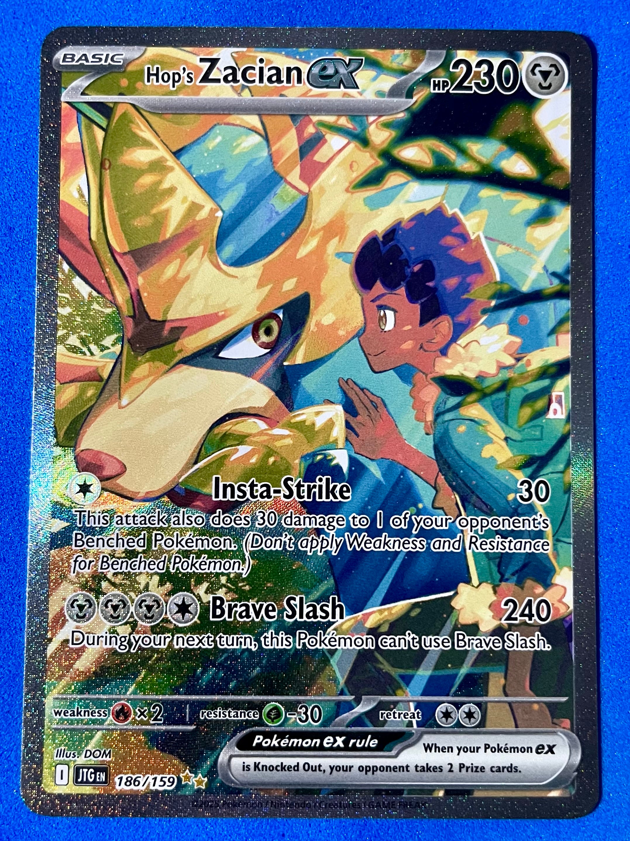 (EN) NM - Journey Together Hop’s Zacian ex 186/159 Special Illustration Rare