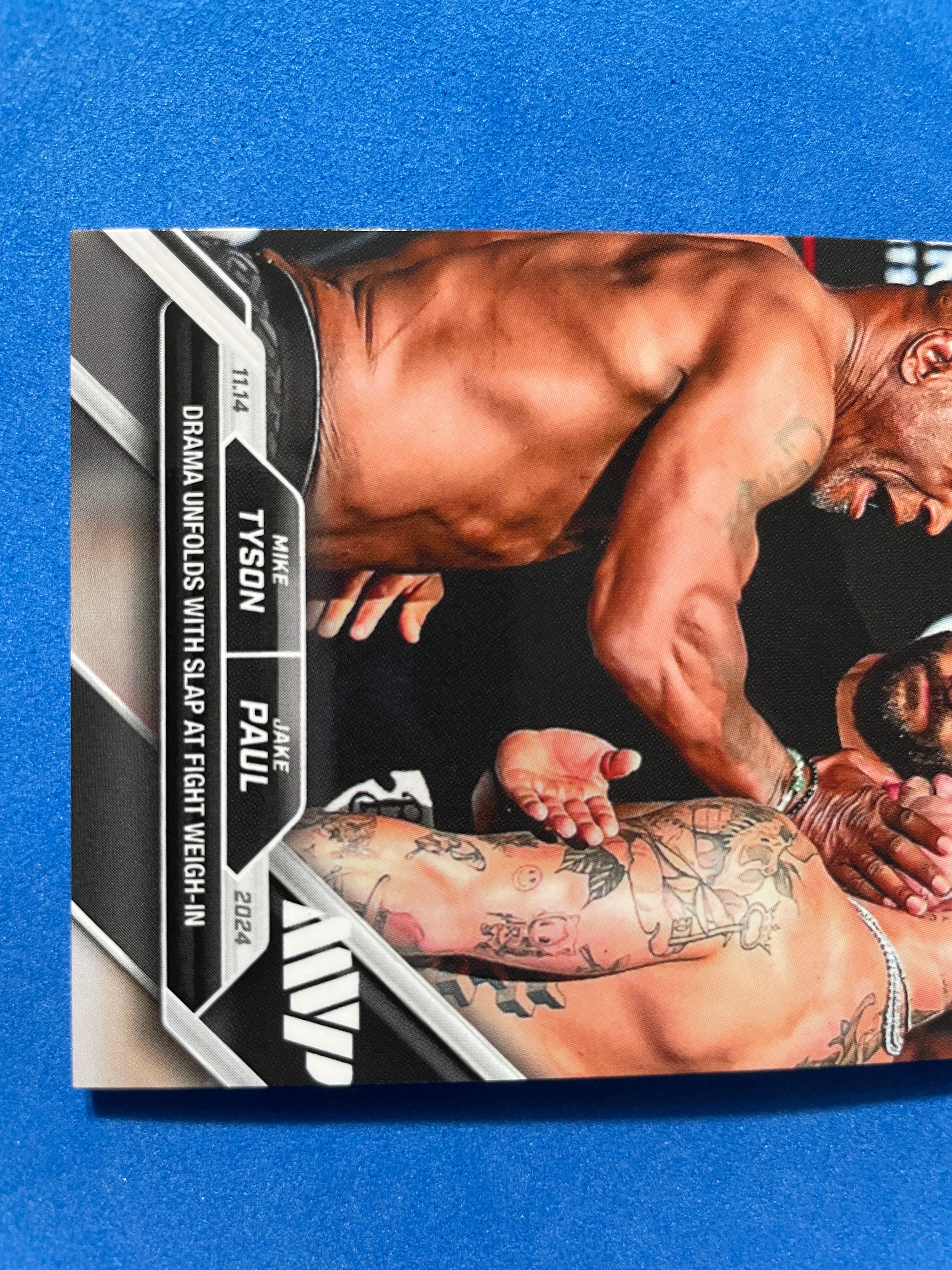 (NM) 2024 Topps Now Mike Tyson vs Jake Paul Weigh in Slap #3 - AA TCG