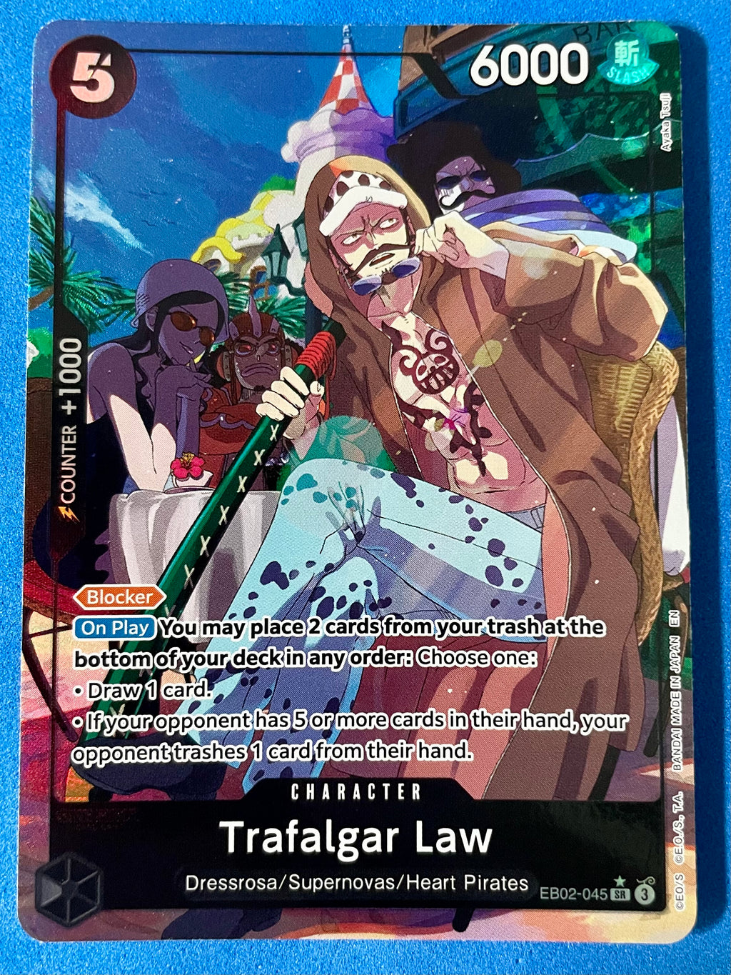 (EN) NM - Anime 25th collection Trafalgar Law EB02-045 SR* English