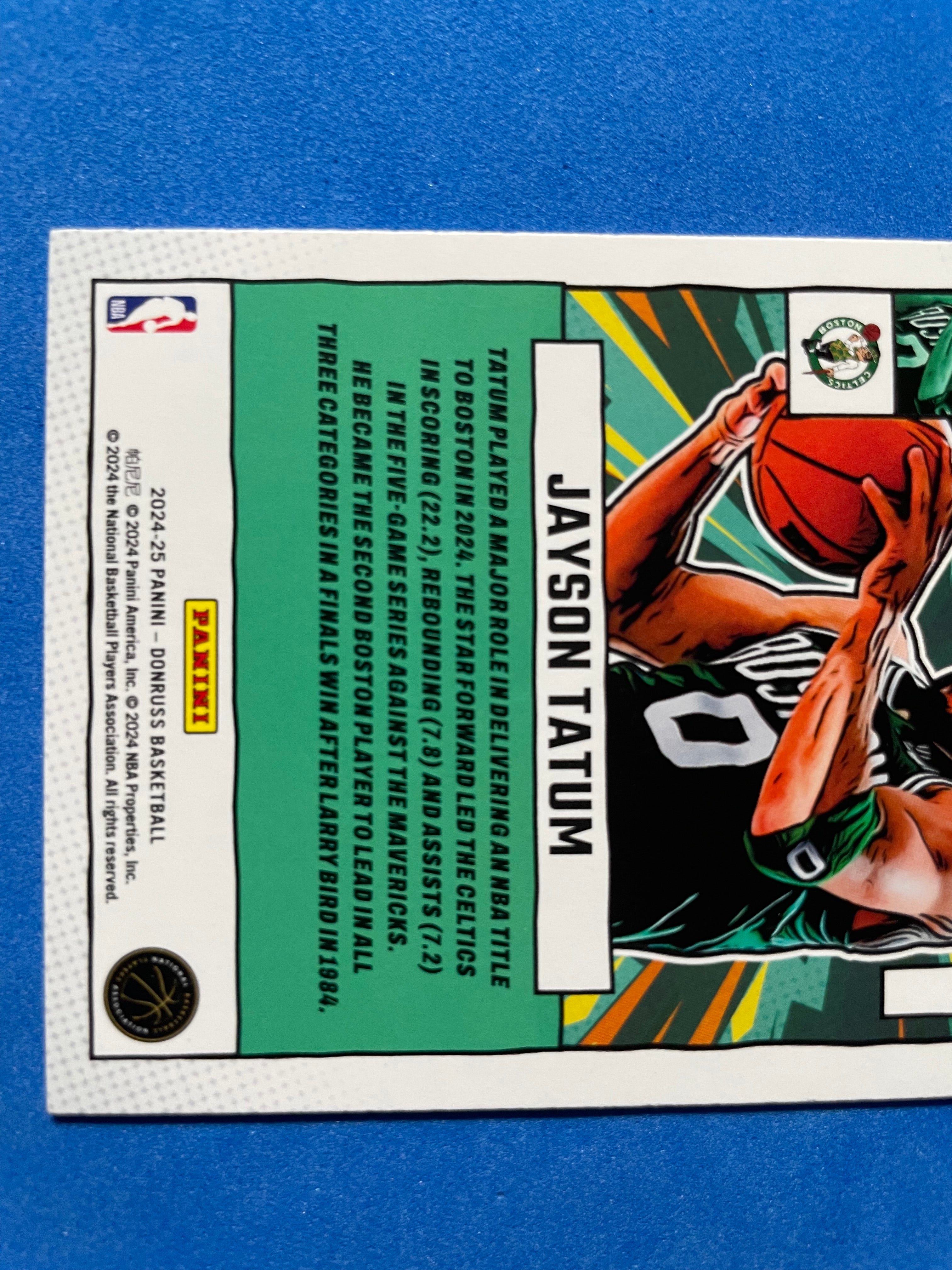 (NM) 2024-25 Panini Donruss Net Marvels Diamond Jayson Tatum #24