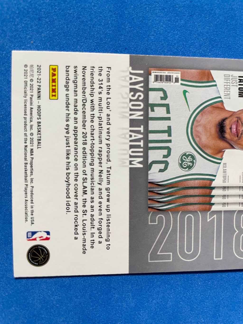 (NM) 2021-22 Panini Hoops Slam Winter Jayson Tatum #218