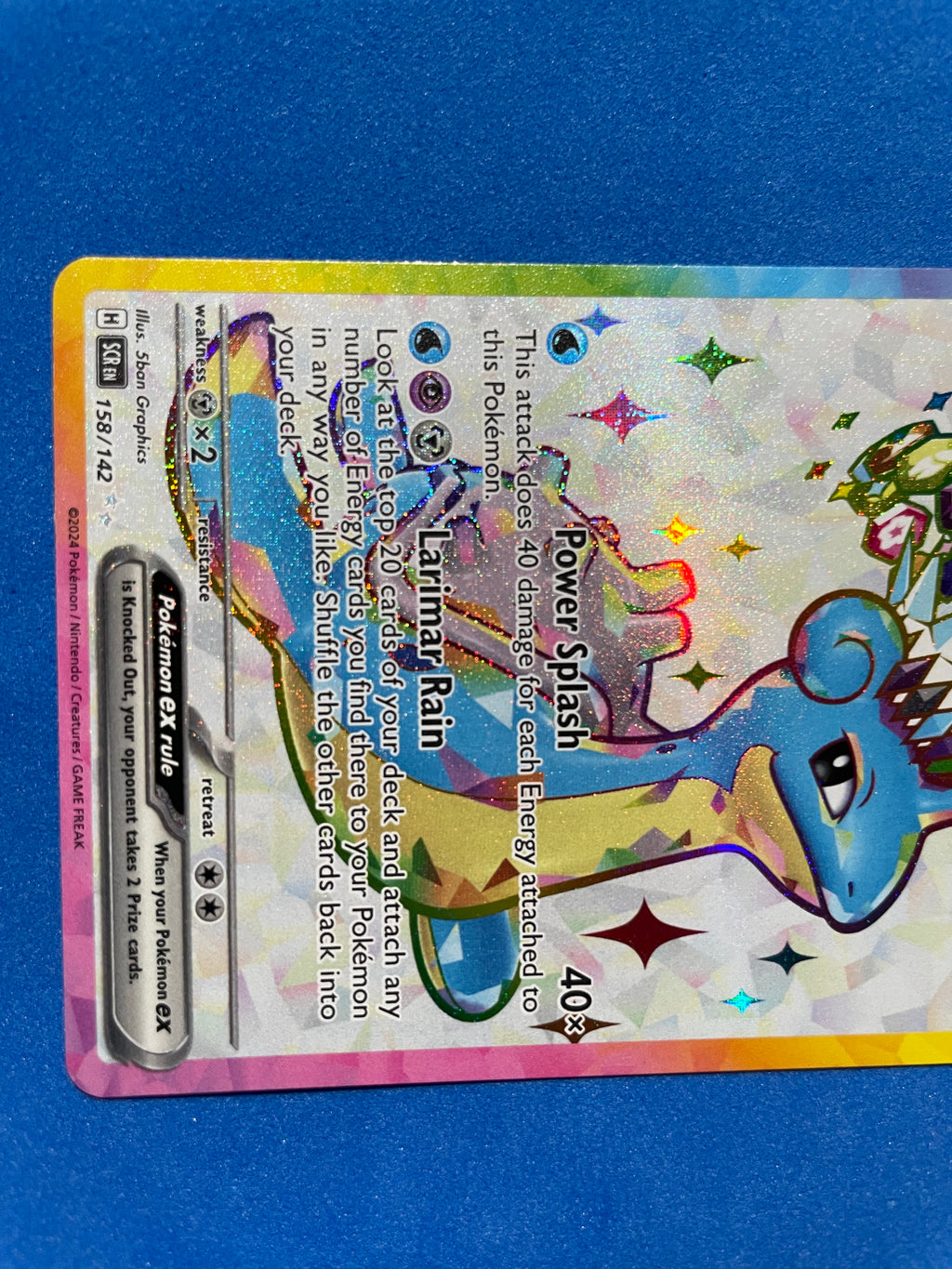 (EN) NM - Stellar Crown Lapras ex 158/142 Ultra Rare