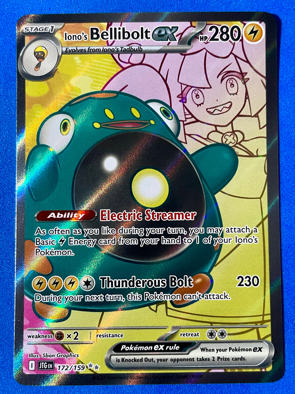 (EN) NM - Journey Together Iono’s Bellibolt ex 172/159 Ultra Rare