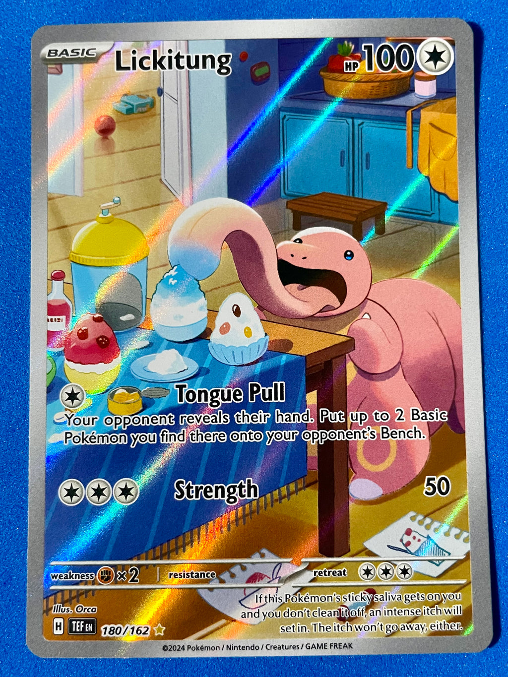 (EN) NM - Temporal Forces Lickitung 180/162 Illustration Rare