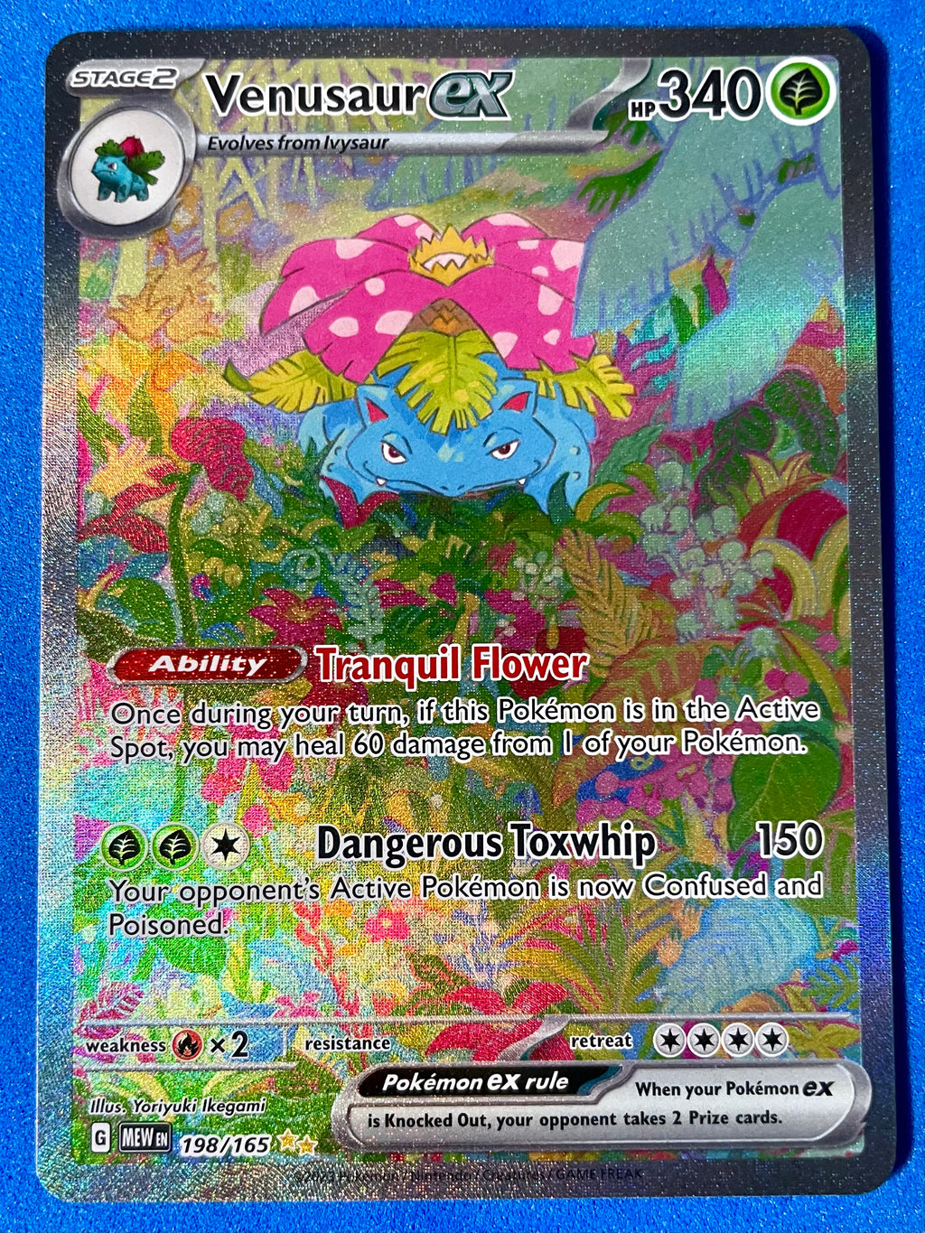 (EN) NM - Scarlet & Violet 151 Venusaur ex 198/165 Special Illustration Rare