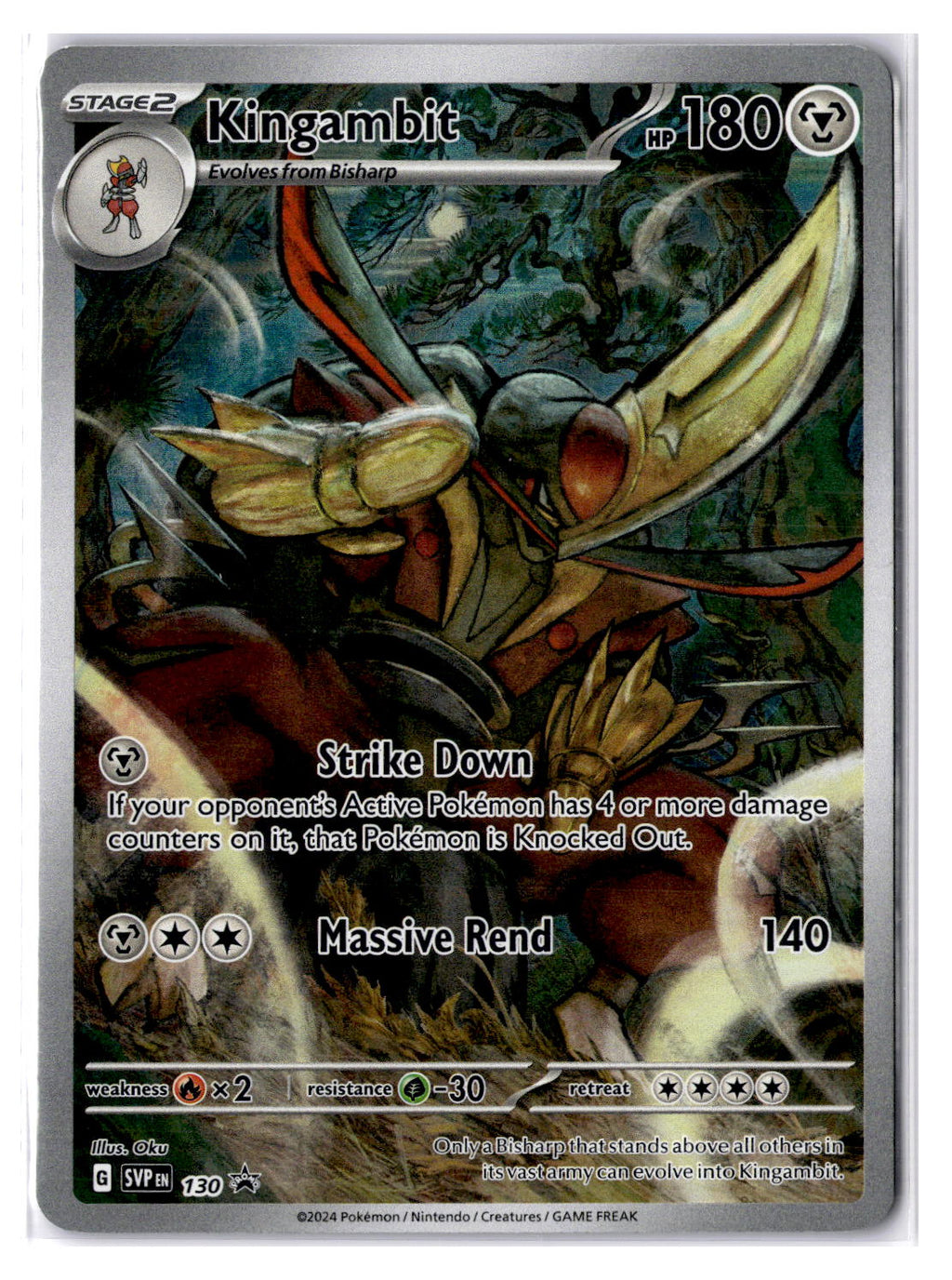 (100880) (EN) NM - Pokemon Kingambit 130 Promo English