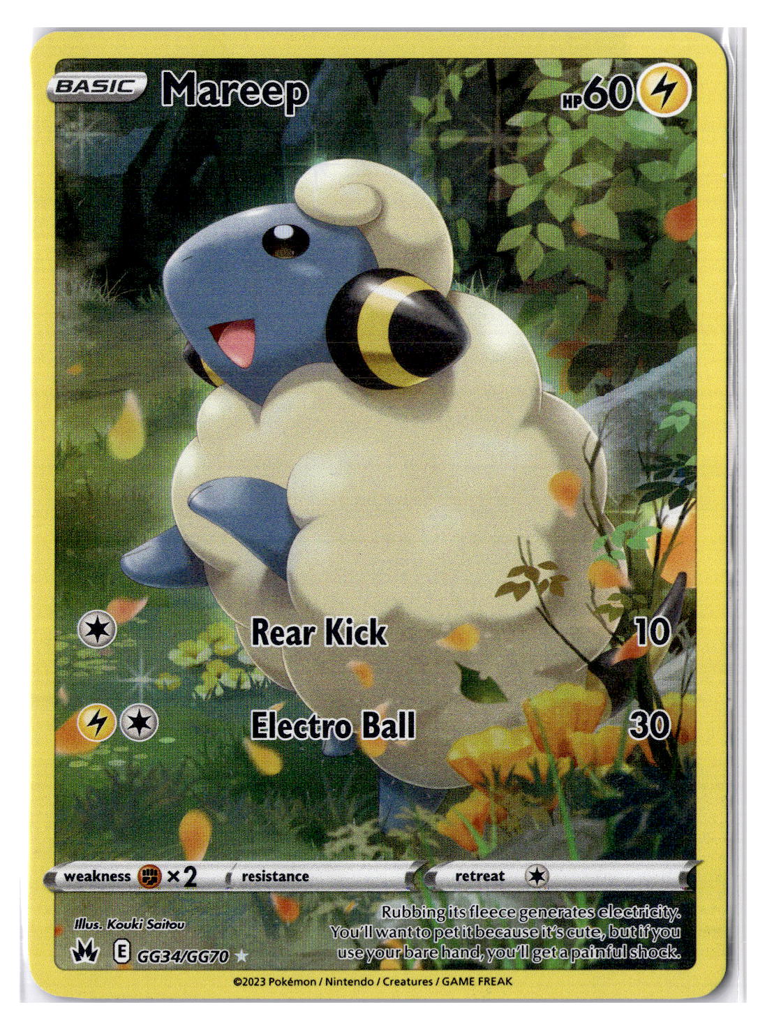 (101007) (EN) NM - Pokemon Mareep GG34/GG70 English