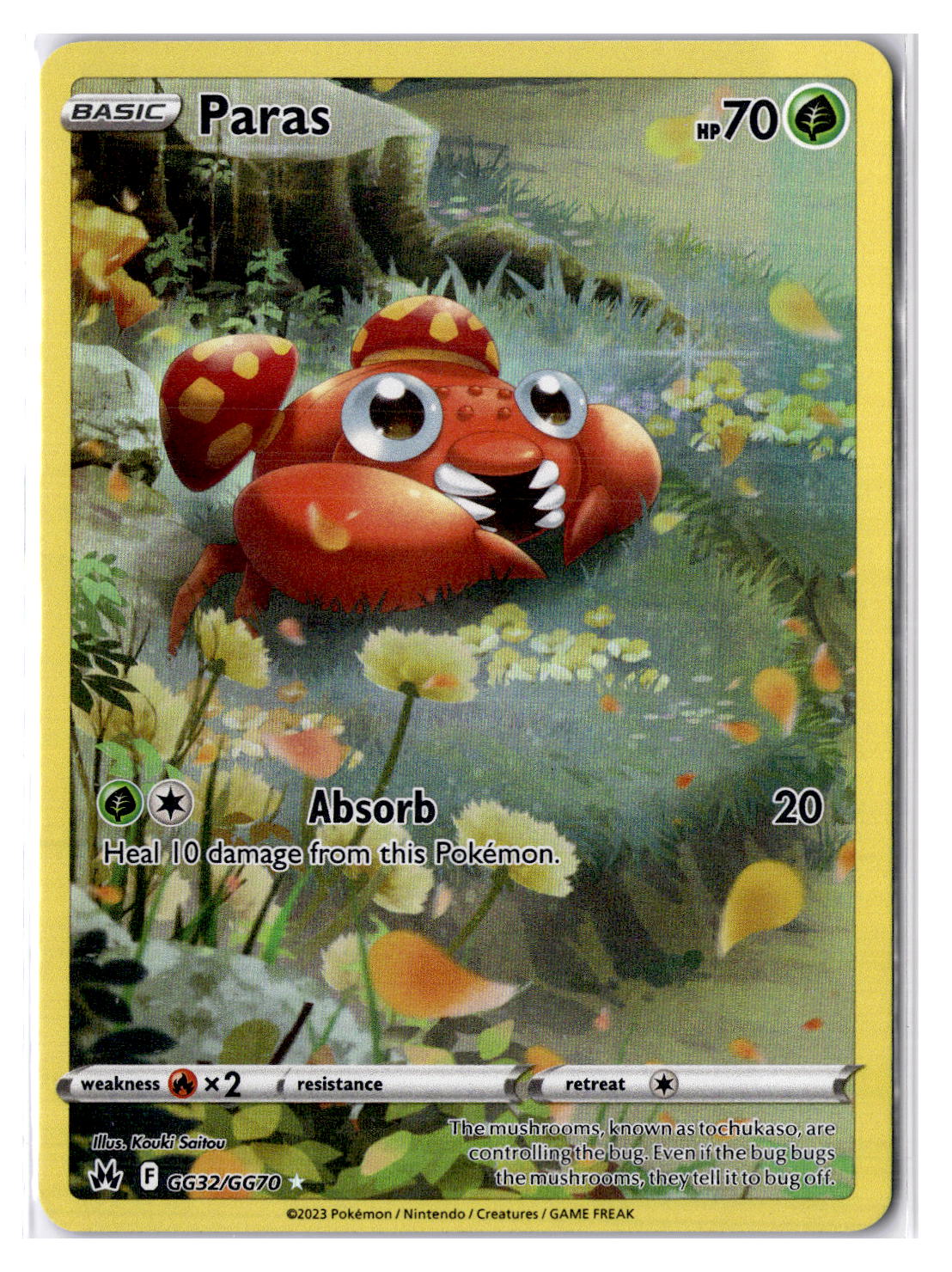 (100954) (EN) NM - Pokemon Paras GG32/GG70 English
