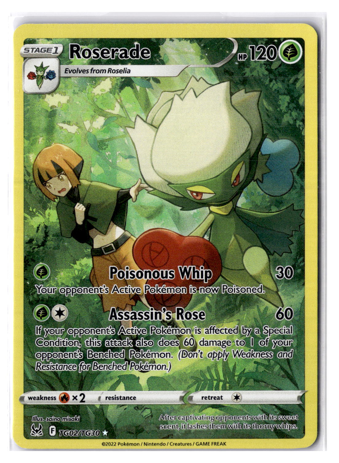 (101066) (EN) NM - Pokemon Roserade TG02/TG30 English