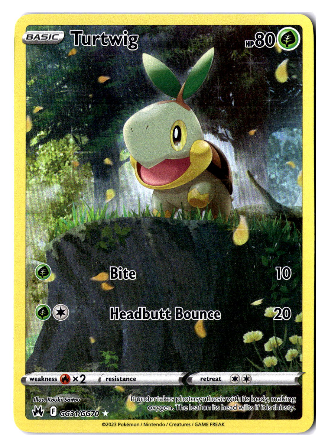 (100955) (EN) NM - Pokemon Turtwig GG31/GG70 English