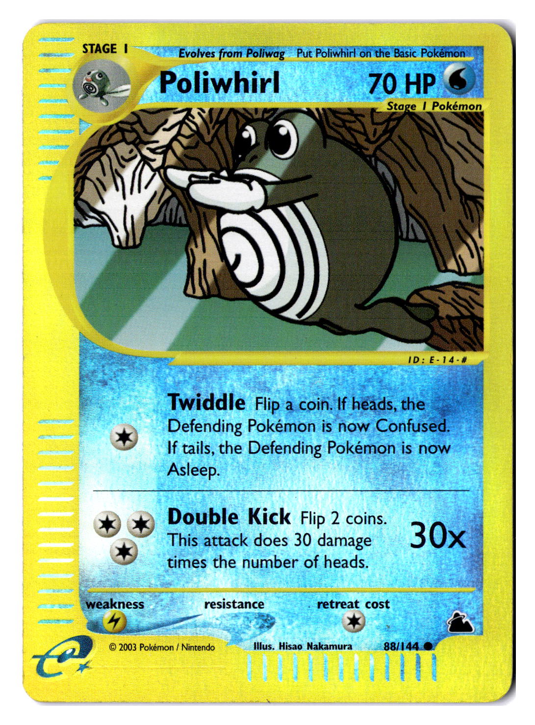 (100127) (EN) LP - Pokemon Poliwhirl 88/144 Reverse Holo English