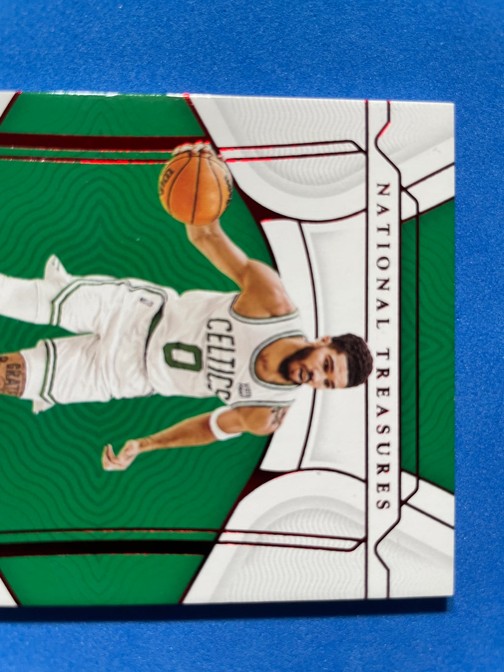 (NM) 2020-21 Panini National Treasures NBA 75th Anniversary Red Jayson Tatum #75 55/75