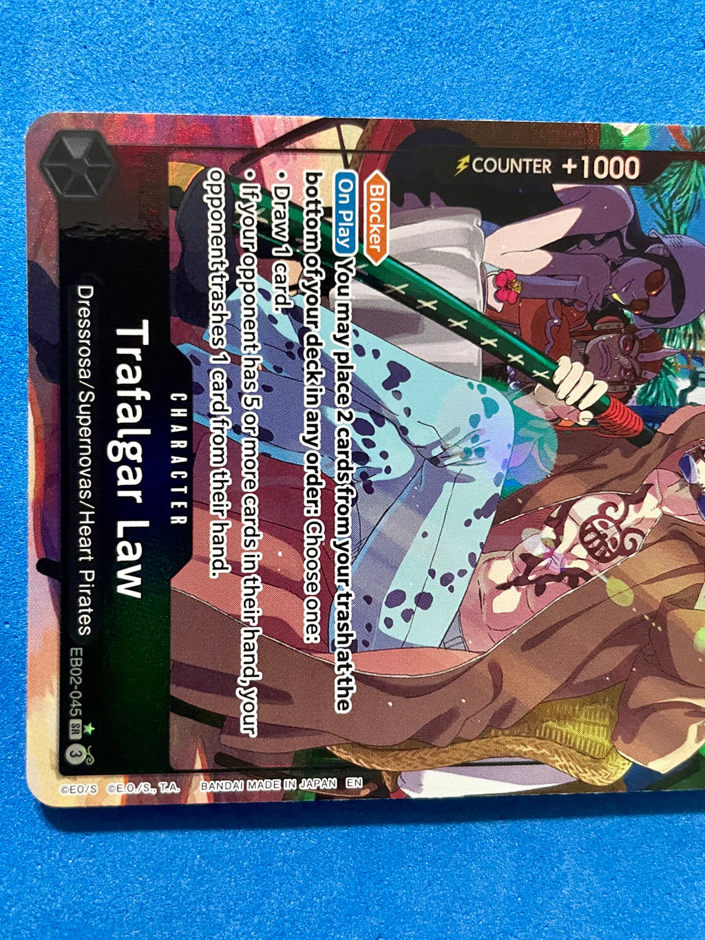 (EN) NM - Anime 25th collection Trafalgar Law EB02-045 SR* English