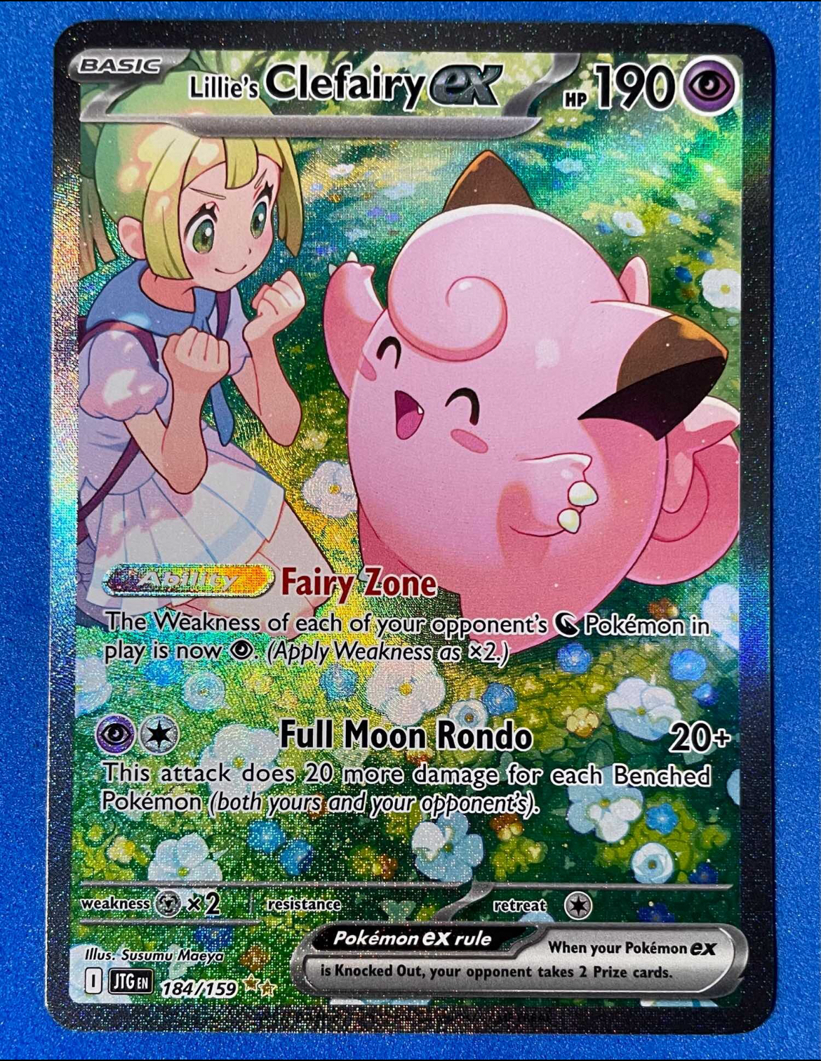 (EN) NM - Journey Together Lillie's Clefairy ex 184/159 Special Illustration Rare